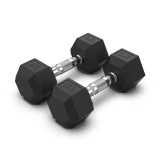 Гантель 8 кг гексагональная VictoryFit VF-H080 обрезиненная Гантель 8 кг гексагональная VictoryFit VF-H080 обрезиненная
