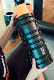 Цилиндр массажный 33 x 14 см черный двойной