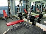 Олимпийская горизонтальная скамья со стойками AeroFit IT IT714