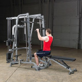 Машина Смита Body Solid GS348Q с тягой (стек 90кг) и батерфляем