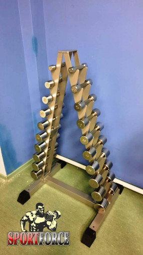 Стойка для хранения гантелей "елочка" MB Barbell 1.03 Стойка для хранения гантелей "елочка" MB Barbell 1.03