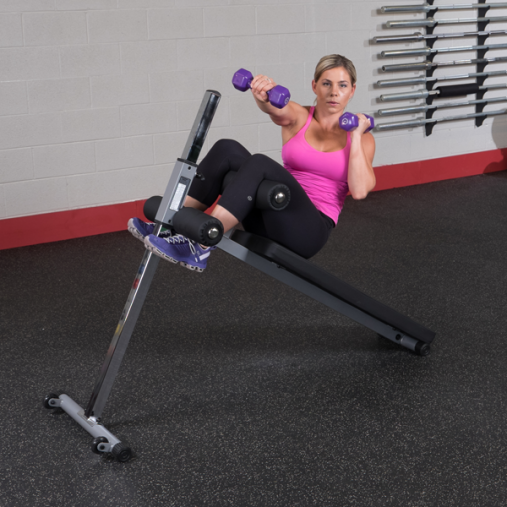 Регулируемая скамья для пресса Body-Solid GAB-60 с изменением угла наклона Регулируемая скамья для пресса Body-Solid GAB-60 с изменением угла наклона