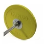 Бампированный диск IVANKO OBPX-C 15 кг (желтый) для пауэрлифтинга и кроссфита