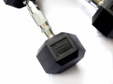 Гантель 4 кг гексагональная ZSO обрезиненная