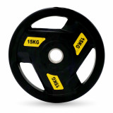 Диск обрезиненный c хватом UNIX Fit PRO 15 кг, 51 мм, олимпийский, желтый Диск обрезиненный c хватом UNIX Fit PRO 15 кг, 51 мм, олимпийский, желтый