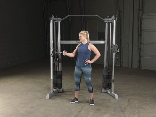 Сдвоенная блочная стойка / Кроссовер угловой Body-Solid GDCC200 со стеками 72.5 кг Сдвоенная блочная стойка / Кроссовер угловой Body-Solid GDCC200 со стеками 72.5 кг
