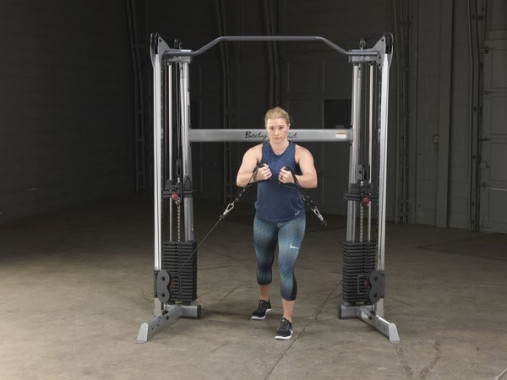 Сдвоенная блочная стойка / Кроссовер угловой Body-Solid GDCC200 со стеками 72.5 кг Сдвоенная блочная стойка / Кроссовер угловой Body-Solid GDCC200 со стеками 72.5 кг