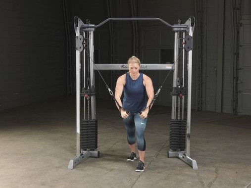 Сдвоенная блочная стойка / Кроссовер угловой Body-Solid GDCC200 со стеками 72.5 кг Сдвоенная блочная стойка / Кроссовер угловой Body-Solid GDCC200 со стеками 72.5 кг