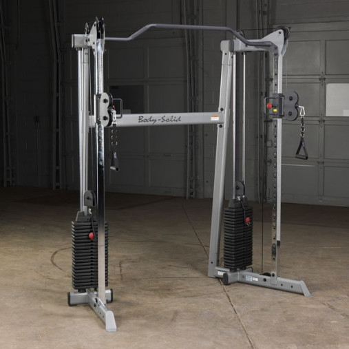 Сдвоенная блочная стойка / Кроссовер угловой Body-Solid GDCC200 со стеками 72.5 кг Сдвоенная блочная стойка / Кроссовер угловой Body-Solid GDCC200 со стеками 72.5 кг