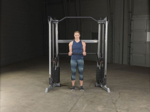 Сдвоенная блочная стойка / Кроссовер угловой Body-Solid GDCC200 со стеками 72.5 кг Сдвоенная блочная стойка / Кроссовер угловой Body-Solid GDCC200 со стеками 72.5 кг