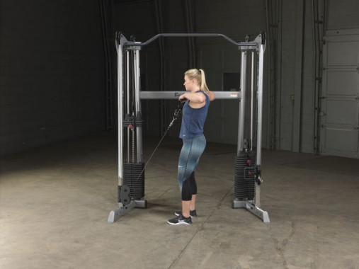 Сдвоенная блочная стойка / Кроссовер угловой Body-Solid GDCC200 со стеками 72.5 кг Сдвоенная блочная стойка / Кроссовер угловой Body-Solid GDCC200 со стеками 72.5 кг