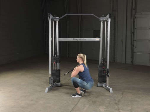 Сдвоенная блочная стойка / Кроссовер угловой Body-Solid GDCC200 со стеками 72.5 кг Сдвоенная блочная стойка / Кроссовер угловой Body-Solid GDCC200 со стеками 72.5 кг