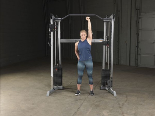 Сдвоенная блочная стойка / Кроссовер угловой Body-Solid GDCC200 со стеками 72.5 кг Сдвоенная блочная стойка / Кроссовер угловой Body-Solid GDCC200 со стеками 72.5 кг
