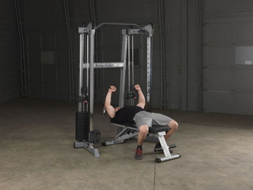 Кроссовер угловой Body-Solid GDCC210 - Компактная сдвоенная блочная стойка с двумя стеками по 72,5 кг Кроссовер угловой Body-Solid GDCC210 - Компактная сдвоенная блочная стойка с двумя стеками по 72,5 кг