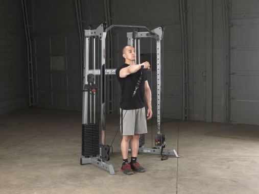 Кроссовер угловой Body-Solid GDCC210 - Компактная сдвоенная блочная стойка с двумя стеками по 72,5 кг Кроссовер угловой Body-Solid GDCC210 - Компактная сдвоенная блочная стойка с двумя стеками по 72,5 кг