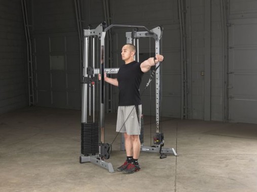 Кроссовер угловой Body-Solid GDCC210 - Компактная сдвоенная блочная стойка с двумя стеками по 72,5 кг Кроссовер угловой Body-Solid GDCC210 - Компактная сдвоенная блочная стойка с двумя стеками по 72,5 кг