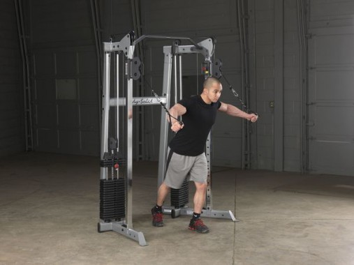 Кроссовер угловой Body-Solid GDCC210 - Компактная сдвоенная блочная стойка с двумя стеками по 72,5 кг Кроссовер угловой Body-Solid GDCC210 - Компактная сдвоенная блочная стойка с двумя стеками по 72,5 кг