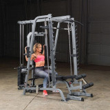 Машина Смита Body Solid GS348Q с тягой и стеком 90 кг