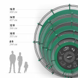 Батут UNIX line 14 ft (4.27 м) SUPREME GAME (green)
