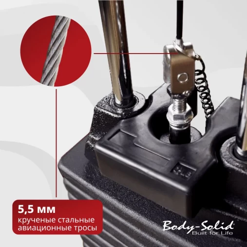Силовой мультицентр Body Solid G3S со встроенным стеком 73 кг. Силовой мультицентр Body Solid G3S со встроенным стеком 73 кг.