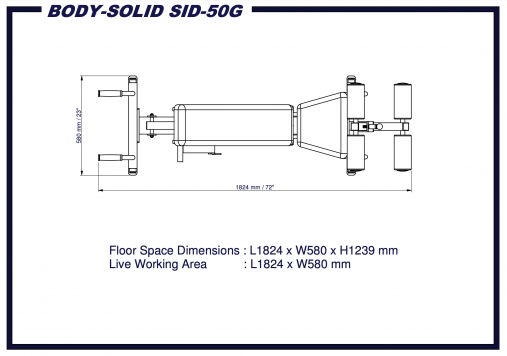 Скамья силовая регулируемая Body-Solid SID50G профессиональная мультифункциональная Скамья силовая регулируемая Body-Solid SID50G профессиональная мультифункциональная