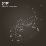 Универсальная регулируемая скамья Body-Solid GFID31B